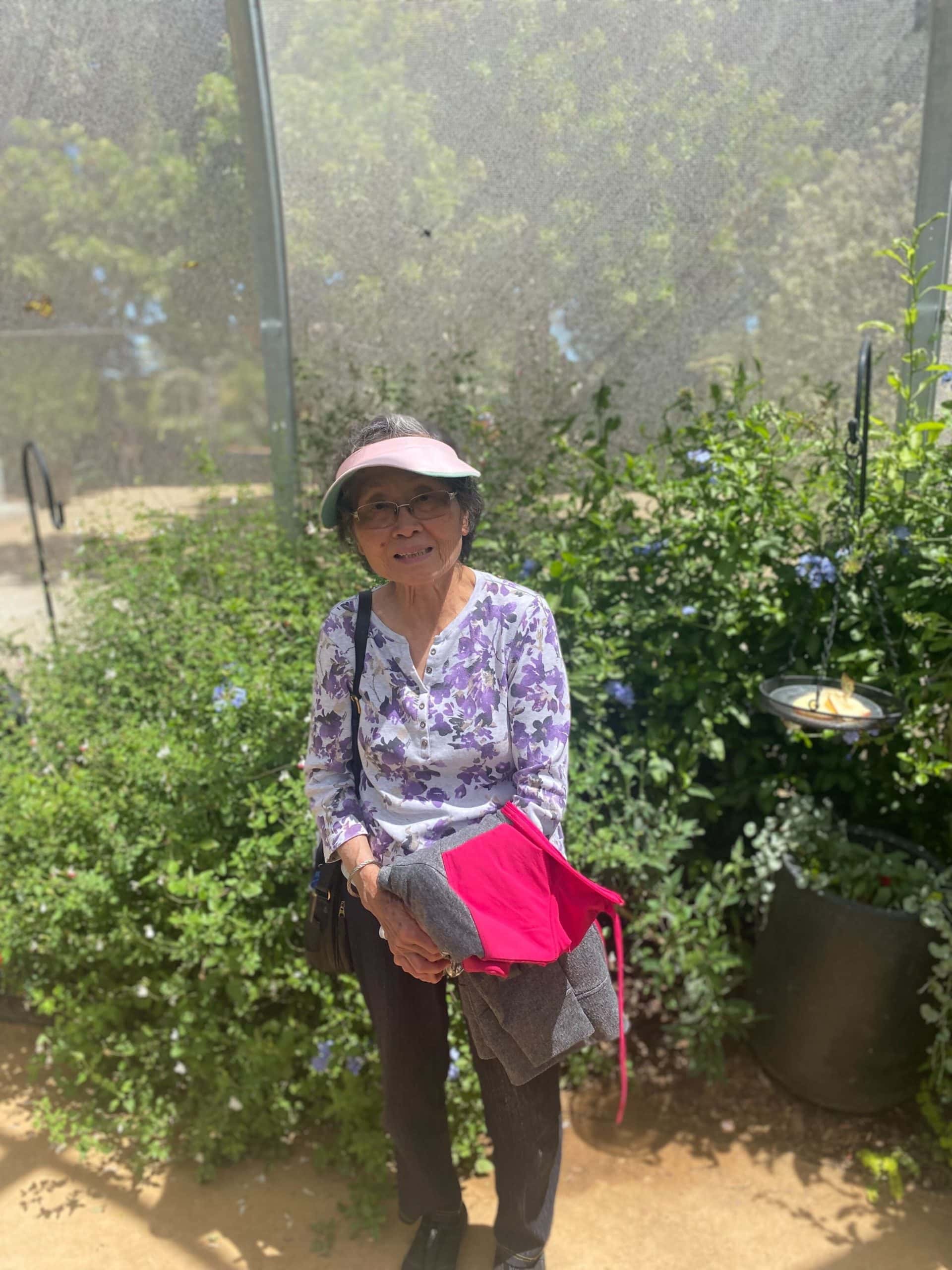 resident in butterfly garden