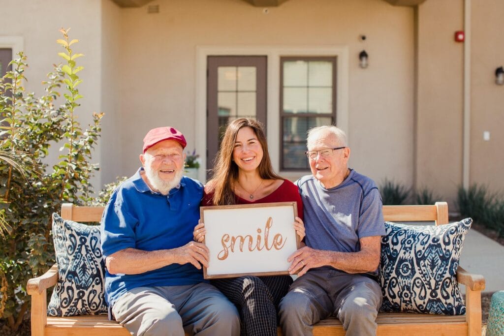 Two older gentleman receiving Parkinson’s care at Redondo Beach